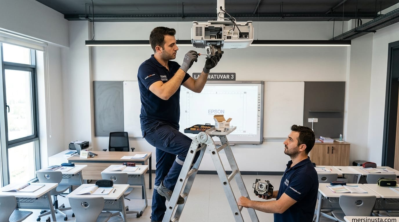 (0 501) 359 03 36 | Akıllı Tahta Projeksiyon Lamba Değişimi | Mersin Usta