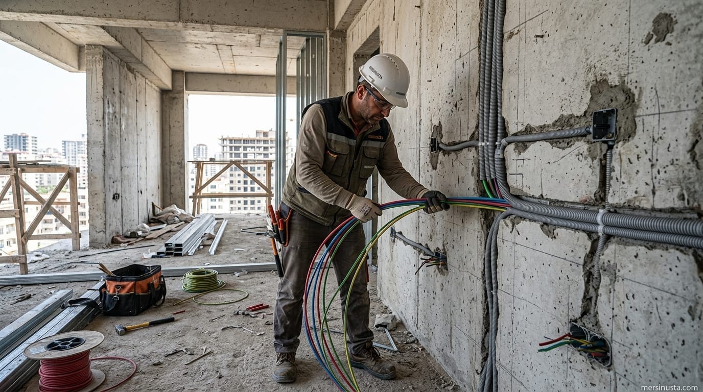 (0 501) 359 03 36 | Daire İçi Elektrik Tesisatı Döşeme Mersin