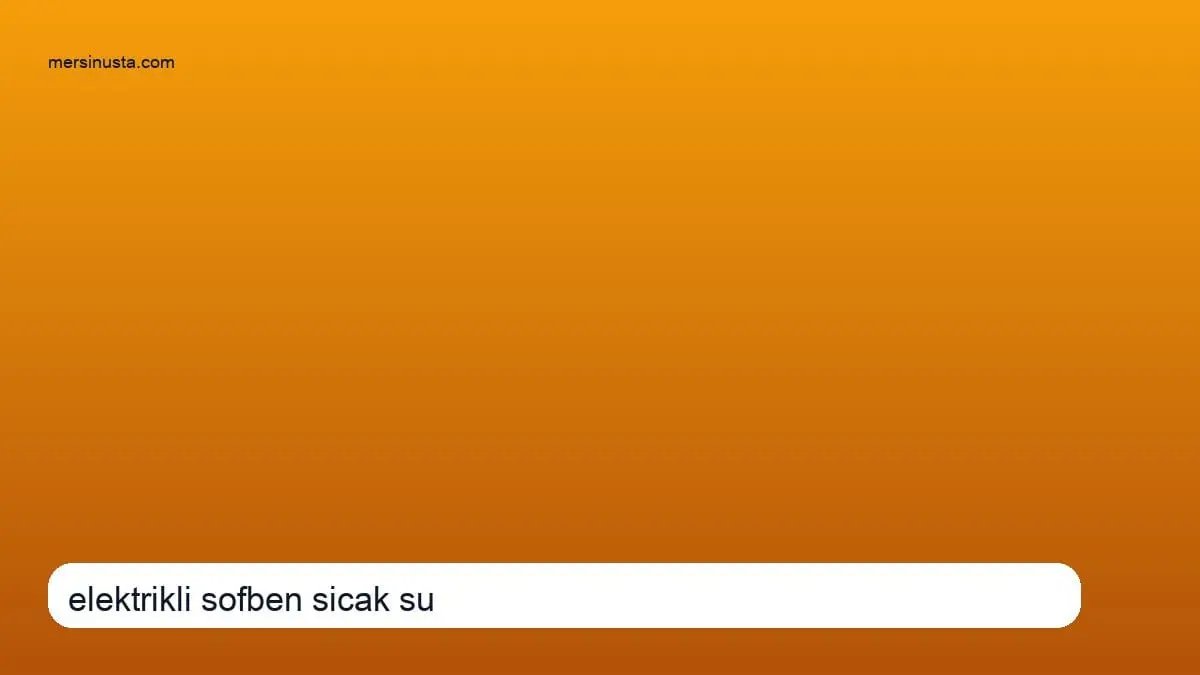(0 501) 359 03 36 | Şofben Su Kaçırıyor Tamiri Mersin